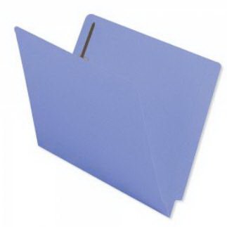 Precision Dynamics End Tab Folder Barkley™Match Flush Front Blue - Box of 50 - ETF229BE-BX