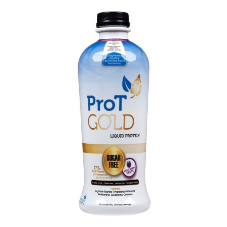 OP2 Labs Inc Oral Supplement ProT Gold Berry Flavor Liquid 30 oz. Bottle - Each - 851010004157-EA