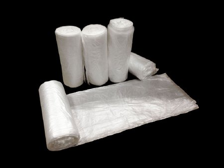 Colonial Bag Corp Trash Bag Colonial Bag 56 gal. Clear HDPE 22 Mic. 43 X 48 Inch X-Seal Bottom Coreless Roll - Case of 150 - HCR47STC-CS
