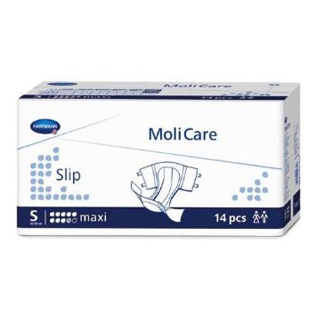 Medline Unisex Adult Incontinence Brief MoliCare® Slip Maxi Small Disposable Heavy Absorbency - Case of 56 - PHT165531-CS