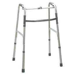 Fabrication Enterprises Folding Walker Adjustable Height / Oversize Aluminum Frame 350 lbs. Weight Capacity 32 to 39 Inch Height - Each - 43-2104-EA