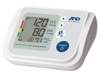 A&D Engineering Home Automatic Digital Blood Pressure Monitor A&D Medical Wide Range Nylon 22 - 42 cm Desk Model - Each - UA-767F-EA