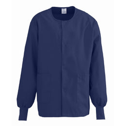 Medline Warm-Up Jacket ComfortEase™ Midnight Blue Medium Hip Length Reusable - Each - 8832JNTM-CM-EA