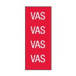 Steris Pre-Printed Label Key Surgical® Multipurpose Label Red Tape VAS Patterned 1/4 Inch - Each - T61704-EA