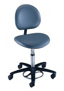 The Brewer Company Surgeon Stool Millennium Series Contoured Backrest Pneumatic Height Adjustment 5 Casters - Each - 21435BA-PR51-EA