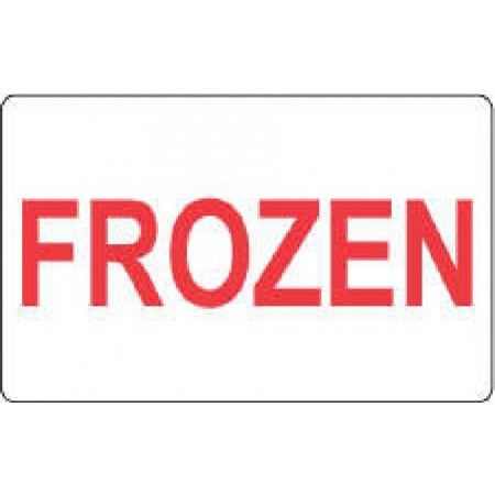 Precision Dynamics Pre-Printed Label Laboratory Use White Paper Frozen Red Temperature Control 2 X 4 Inch - Roll of 1 - 59715226-RL