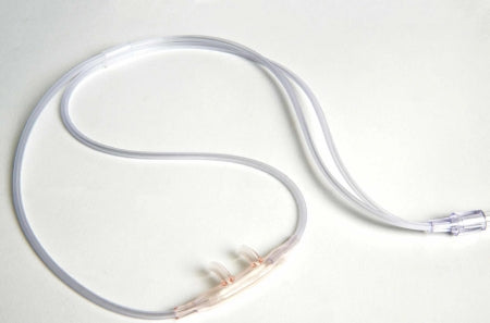 Sun Med ETCO2 Nasal Sampling Cannula with O2 Delivery Adult Curved Prong / NonFlared Tip - Case of 50 - 16SOFT-14-50-CS