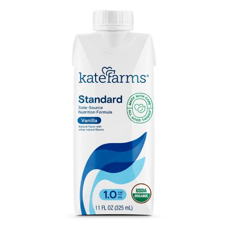Kate Farms Oral Supplement Kate Farms® Standard 1.0 Vanilla Flavor Liquid 11 oz. Carton - Each - 851823006683-EA