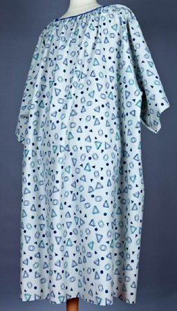 Lew Jan Textile Patient Exam Gown 5X-Large Geometric Print Reusable - DZ/12 - V63-03105T-DZ