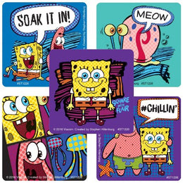 SmileMakers SmileMakers® 100 per Unit SpongeBob Square Pants Sticker 2.5 Inch - Box of 100 - ST1226B-BX