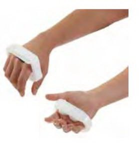 Breg Hand Splint Breg® Galveston Metacarpal HDPE / Nylon / Polypropylene Left or Right Hand White Large - Each - 102235-EA