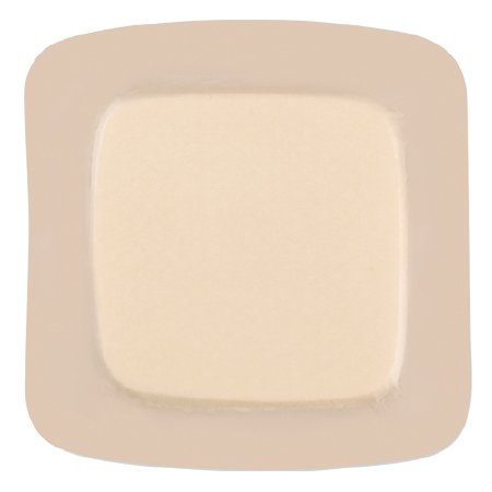 ConvaTec Thin Foam Dressing FoamLite™ 6 X 6 Inch With Border Film Backing Silicone Adhesive Square Sterile - Box of 10 - 421561-BX