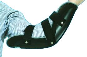 Alimed Elbow Immobilizer QualCraft™ Small / Medium Contact Closure Beige - Each - 2970001988-EA
