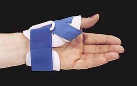 Alimed Thumb Splint Freedom® Medium Hook and Loop Closure Left or Right Hand Blue / White - Each - 2970003669-EA