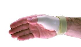 Alimed Thumb Spica European Adult Medium Hook and Loop Strap Closure Right Hand White - Each - 2970002081-EA