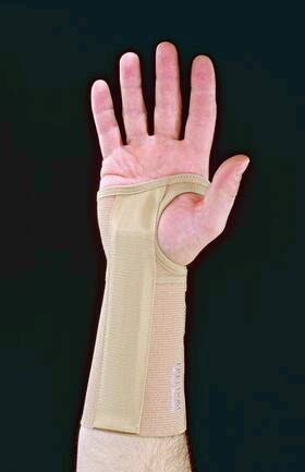 Alimed Wrist Splint Freedom® Short Cotton / Elastic Left Hand Beige Small - Each - 2970003609-EA