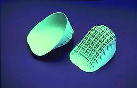 Alimed Tuli® Pro Heel Wedge Waffle Large Rubber Green User Under 175 lbs. - Pair - 2970004007-PR