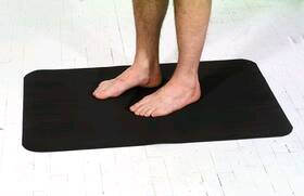Alimed Slip Resistant Mat 2 X 3 Foot Black Rubber - Each - 74879-EA