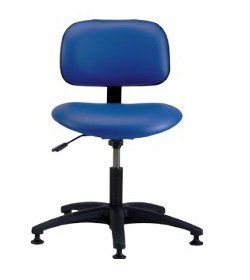The Brewer Company Industrial Stool Task Series Contoured Backrest 5 Casters Clamshell - Each - VS-2-C-PR57-EA