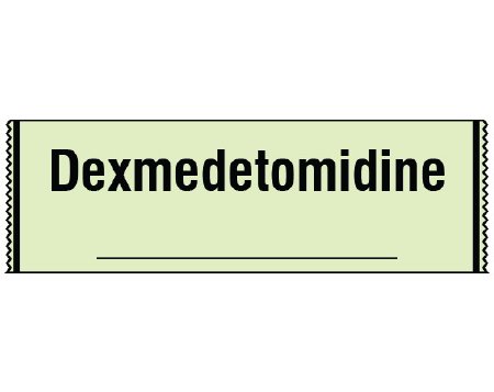 Shamrock Scientific Drug Label Shamrock Anesthesia Label Dexmedetomidine / _____ Lime 1/2 X 1 Inch - Roll of 1 - SAV-925-RL