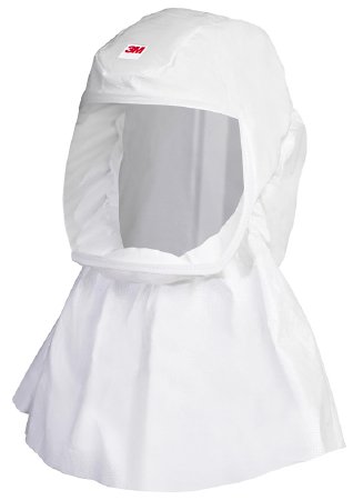 3M 3M™ Versaflo™ Air Purifying Respirator Hood Integrated Head Suspension Pull On Closure Small / Medium White - Case of 5 - S-433S-5-CS