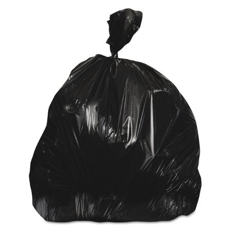 Lagasse Trash Bag Heritage™ 60 gal. Black HDPE 22 Mic. 38 X 60 Inch Star Seal Bottom Coreless Roll - Case of 150 - HERZ7660WKR01-CS