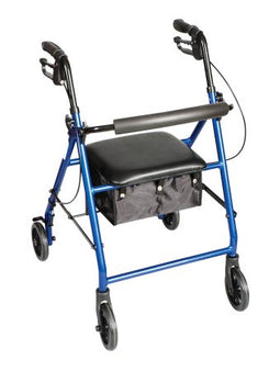 Apex-Carex Healthcare 4 Wheel Rollator Carex® Classics Blue Adjustable Height / Folding Aluminum Frame - Each - FGA33577 0000-EA