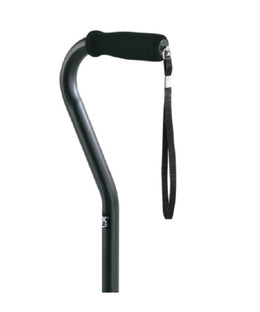 Apex-Carex Healthcare Offset Cane Carex® Aluminum 29 to 38 Inch Height Black - Case of 2 - FGA78411 0000-CS