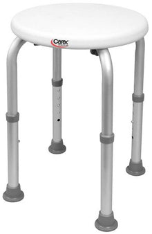Apex-Carex Healthcare Shower Stool Carex® Without Arms Aluminum Frame Without Backrest 250 lbs. Weight Capacity - Case of 4 - FGB600TF 0000-CS