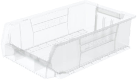 Akro-Mils Storage Bin AkroBins® Super-Size Clear Plastic 6 X 12-3/8 X 20 Inch - CT/4 - 30280SCLAR-CT