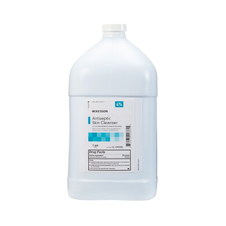 McKesson Antiseptic Skin Cleanser McKesson 1 gal. Jug 4% Strength CHG (Chlorhexidine Gluconate) / Isopropyl Alcohol NonSterile - Case of 4 - 16-CHGGL-CS