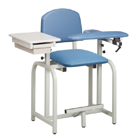 Clinton Industries Blood Drawing Chair Lab X Series Padded Flip Up Arm Warm Gray - Each - 66022-3WG-EA