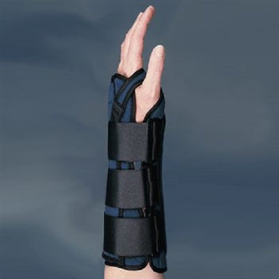 Patterson Medical Supply Wrist Brace Sammons Preston® UltraLite Aluminum / Foam Left Hand Black Large - Each - 081510536-EA
