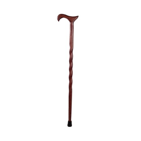 Mabis Healthcare T-Handle Cane Brazos™ Twisted Wood 34 Inch Height Red Oak - Each - 502-3000-0051-EA