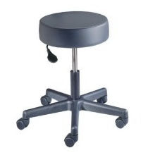 The Brewer Company Exam Stool Century Series Pneumatic Height Adjustment 5 Casters Clamshell - Each - 11001BFR-PR47-EA
