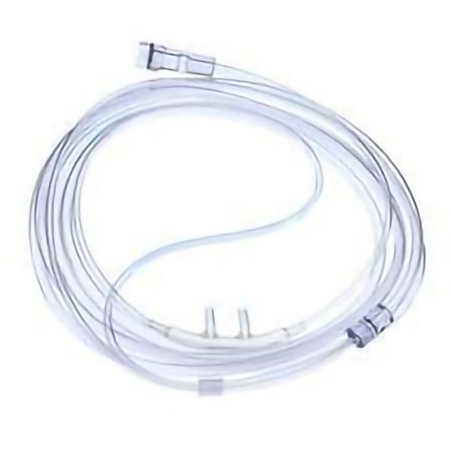 Medline Nasal Cannula Continuous Flow Softech® Adult Straight Prong / Flared Tip - Case of 50 - HUD1827-CS