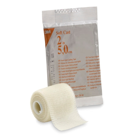 3M Ortho Cast Tape 3M™ Scotchcast™ Soft Cast 2 Inch X 12 Foot Fiberglass White - Case of 10 - 82102-CS