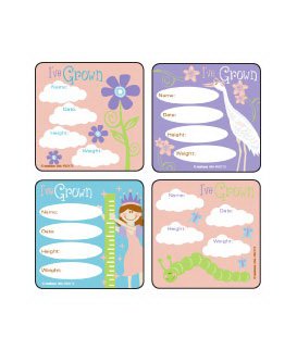 Medibadge Make-Your-Own™ 90 per Unit I've Grown - Girls , Assorted Sticker - Box of 90 - M2172P-BX
