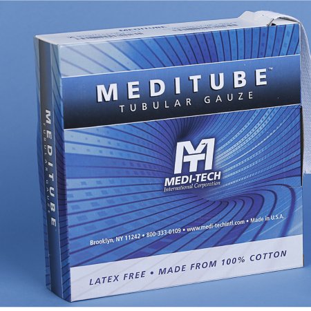 Medi-Tech International Tubular Retainer Dressing Meditube™ Cotton 1-1/2 Inch X 50 Yard Size 3 White Hand / Wrist / Foot NonSterile - Each - MTTG321-EA