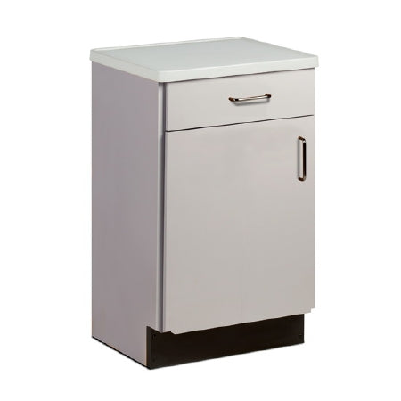 Clinton Industries Molded Top Bedside Cabinet 8711-A Model Silver Handles, Dark Cherry 16 X 18 X 28-3/4 Inch 1 Drawer - Each - 8711-A-EA