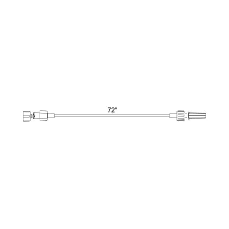 Smiths Medical ASD, Inc. IV Extension Set Medex™ Micro Bore 72 Inch Tubing - Case of 50 - 537240PS-CS