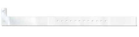 Precision Dynamics Identification Wristband with Shield Conf-ID-ent™ Write On Band Permanent Snap Without Legend - Case of 250 - WBSNIA-1-CS
