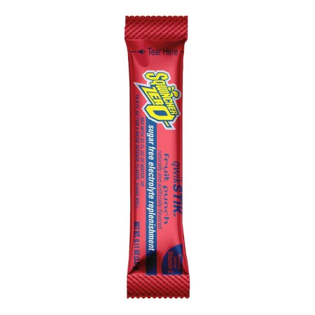 Kent Precision Foods Oral Electrolyte Solution Sqwincher® Quik Stik® Zero Fruit Punch Flavor 0.11 oz. Electrolyte - Pack of 50 - 159060102-PK