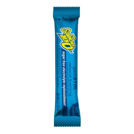 Kent Precision Foods Oral Electrolyte Solution Sqwincher® Quik Stik® Zero Mixed Berry Flavor 0.11 oz. Electrolyte - Case of 500 - 159060101-CS