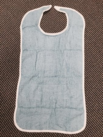 Lew Jan Textile Bib Hook and Loop Closure Reusable Terry Cloth - DZ/12 - V91-1830BL-DZ