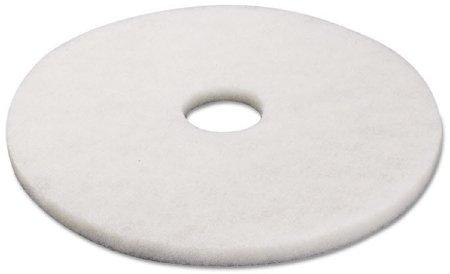 Lagasse Hard Floor Polishing Pad Boardwalk® 17 Inch White Polyester - Pack of 5 - BWK4017WHI-PK