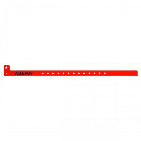 Precision Dynamics Identification Wristband Conf-ID-ent™ Alert Band Permanent Snap Allergy - Case of 500 - WBCNAA-5-CS