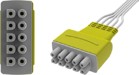 3M Leadwire 30 X 50 Inch, 5, 6-Leads - Case of 25 - YMDLW5SGEP-CS