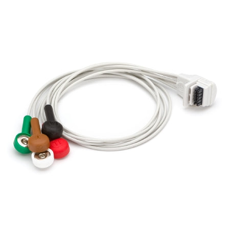 Welch Allyn Patient Cable 5 Wire, 3-Leads For Patient Monitor - Each - 9293-036-62-EA