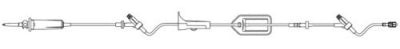 B. Braun IV Pump Set Vista® Pump 2 Ports 15 Drops / mL Drip Rate 0.2 Micron Filter 124 Inch Tubing Solution - Case of 50 - US9923F-CS